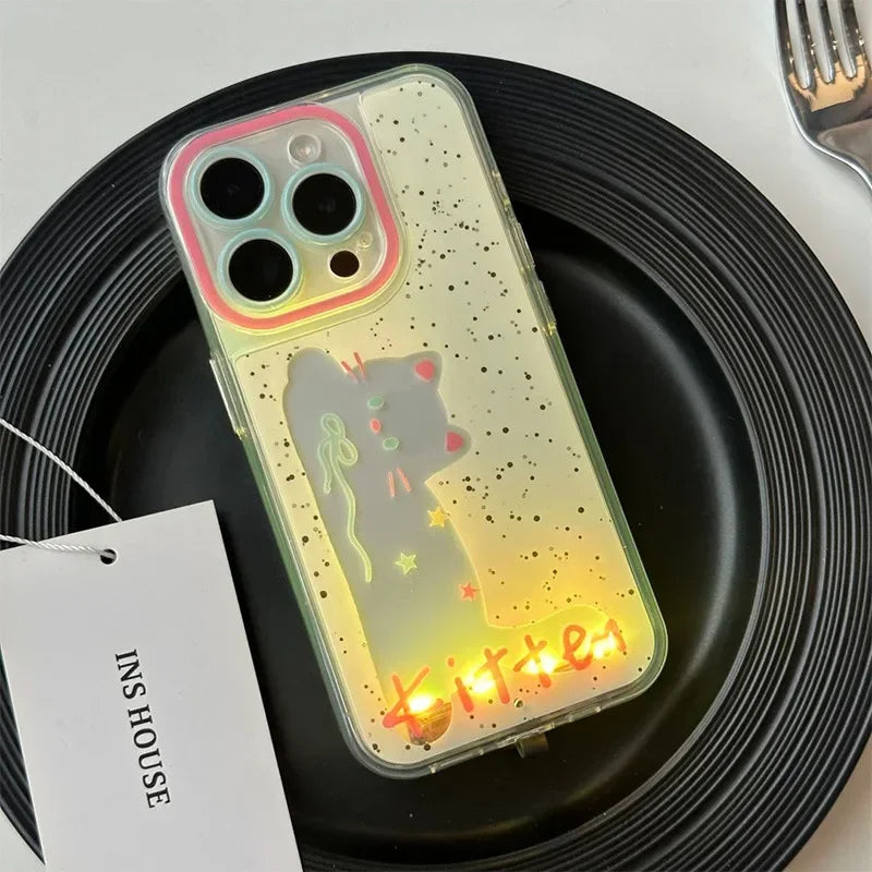 Fun Neon Dog iPhone Case