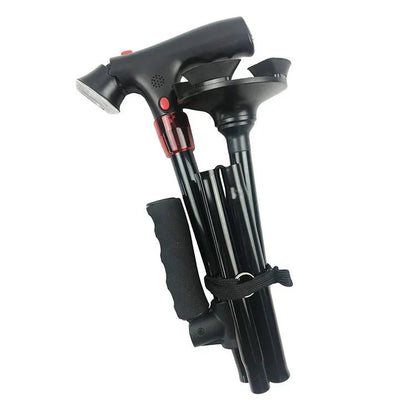 Portable LED Walking Stick with Alarm - Yeezlab