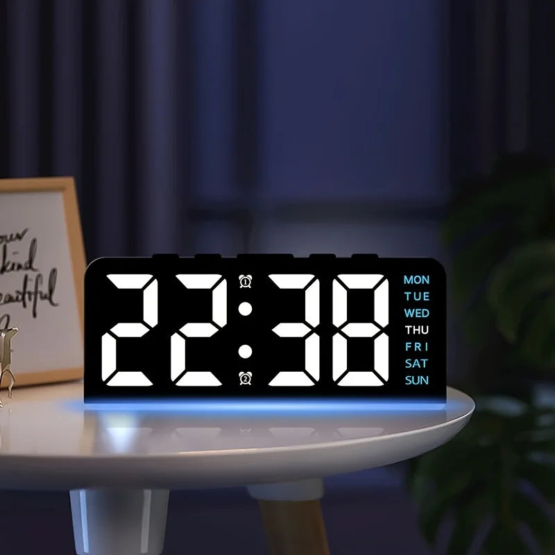 Contemporary LED Digital Nightlight Alarm Clock