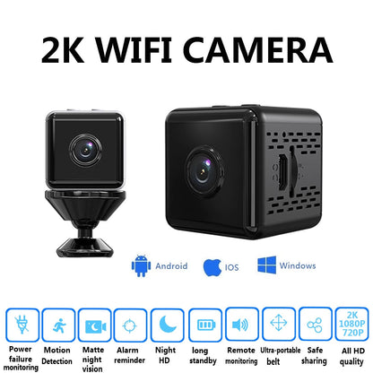 2K WiFi Security Camera – Indoor Motion Detection Cam with Infrared Night Vision