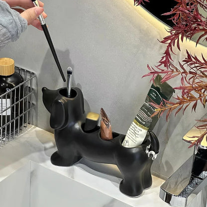 Dachshund Bathroom Storage Organizer