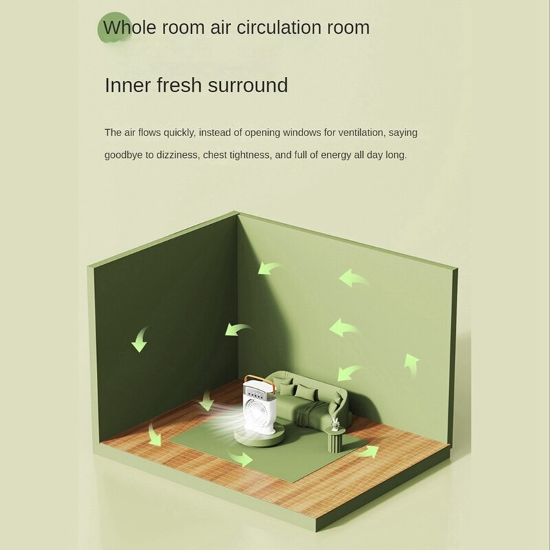 Compact Personal Mist Humidifier Air Cooler