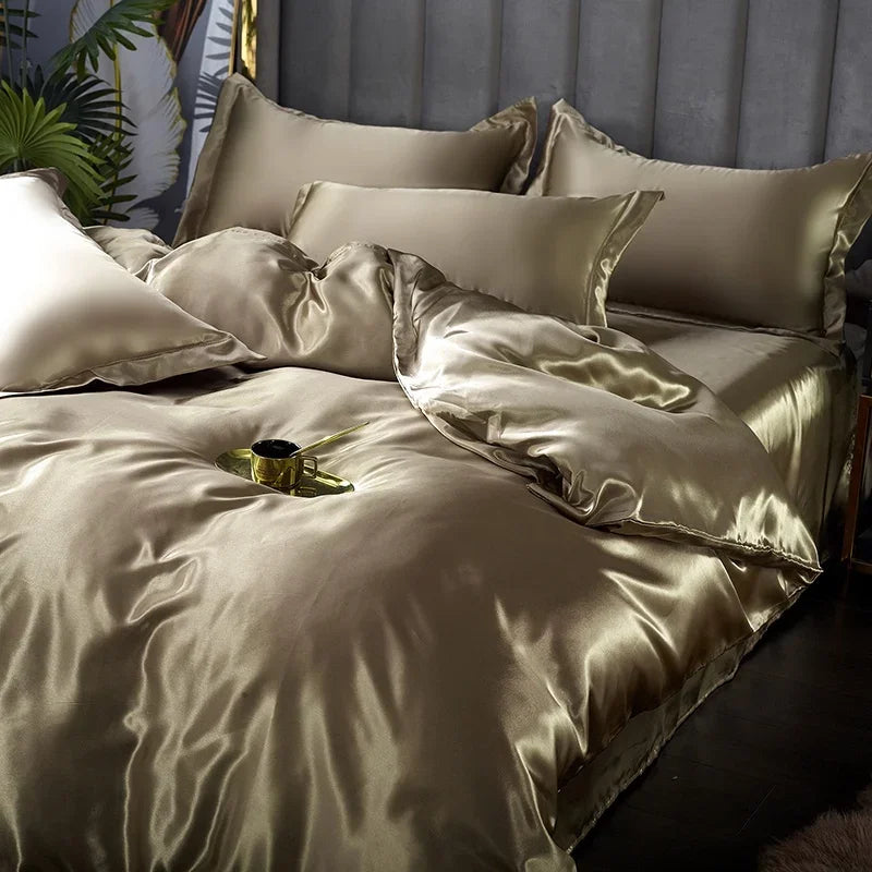 Soft Satin Bed Sheet Set