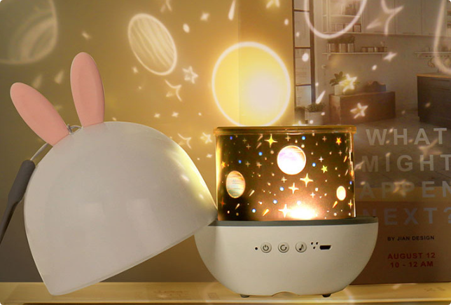 Colorful LED Night Light Projector Lamp