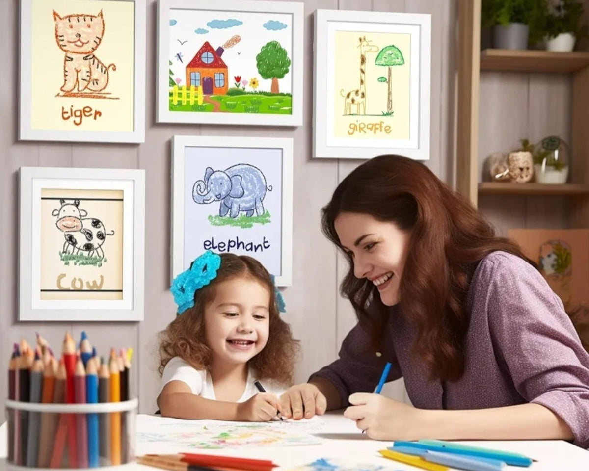 Colorful Kids Art Magnetic Picture Frame