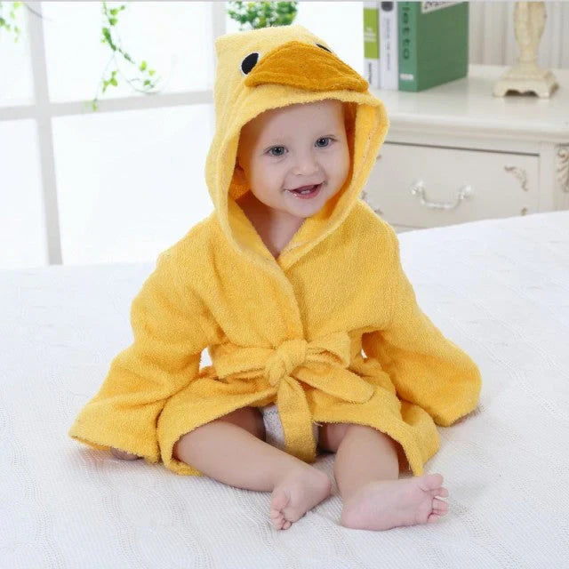 Plush Baby Bath Robe | Soft Cotton for Newborns