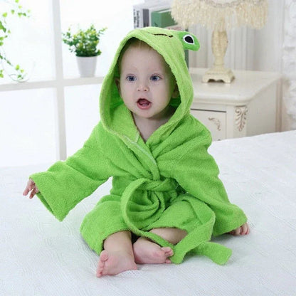Plush Baby Bath Robe | Soft Cotton for Newborns