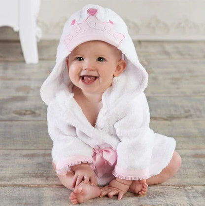 Plush Baby Bath Robe | Soft Cotton for Newborns