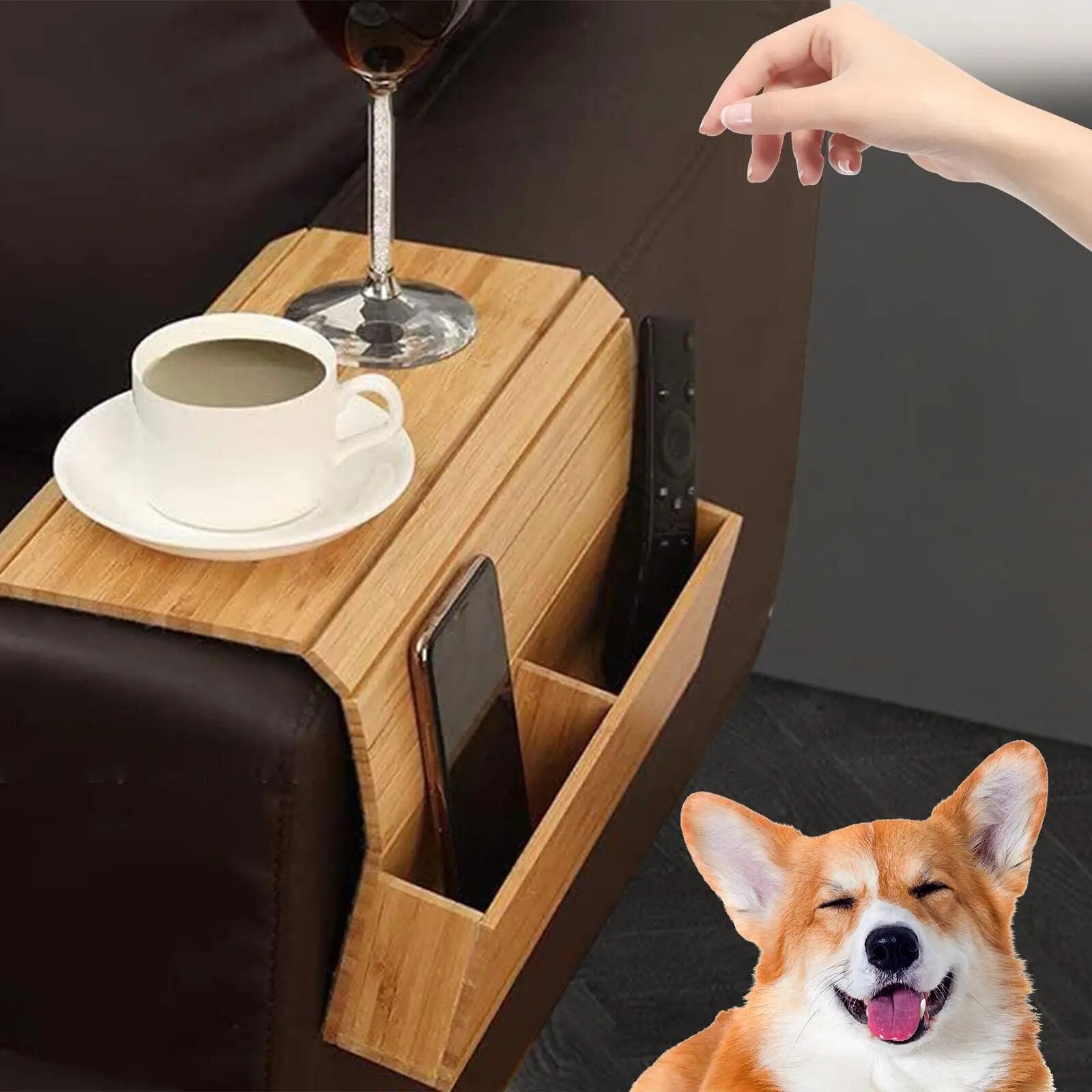 Space Saving Sofa Tray Table Holder - Yeezlab
