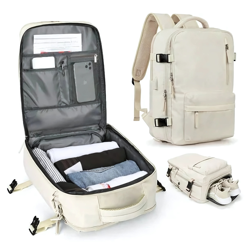 Spacious Hiking Backpack with Shoe Compartment - Yeezlab