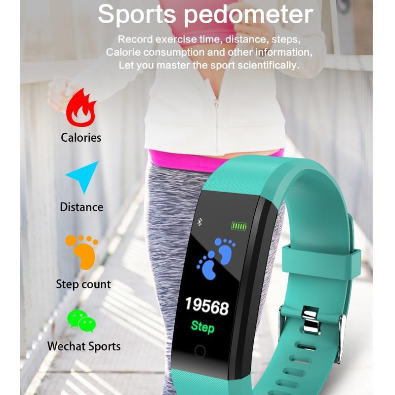 Men's Waterproof Fitness Tracker Smart Watch Heart Monitor