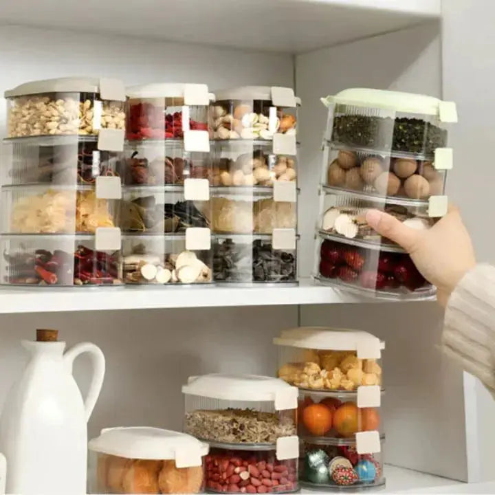 Compact 5 Piece Spice Storage Box Set