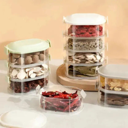 Compact 5 Piece Spice Storage Box Set