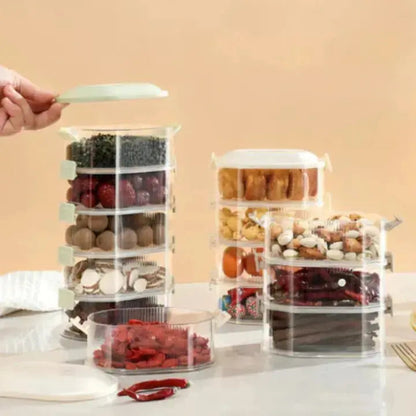 Compact 5 Piece Spice Storage Box Set