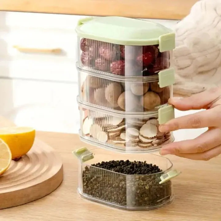 Compact 5 Piece Spice Storage Box Set