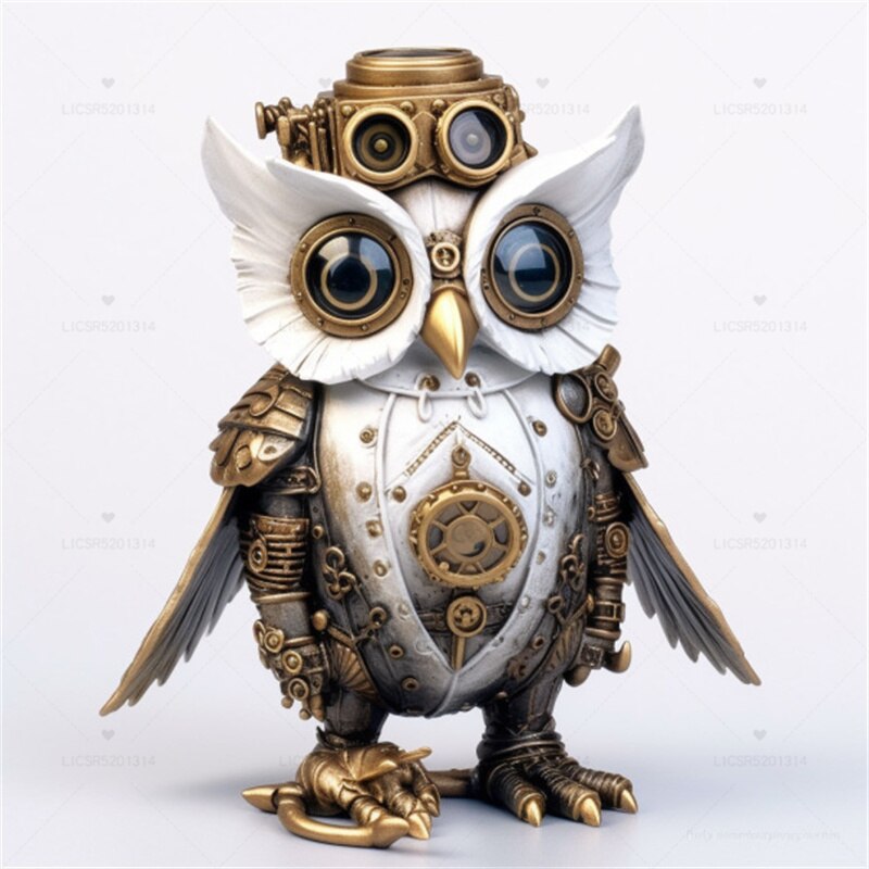 Unique Owl Figurine Home Decor Statue