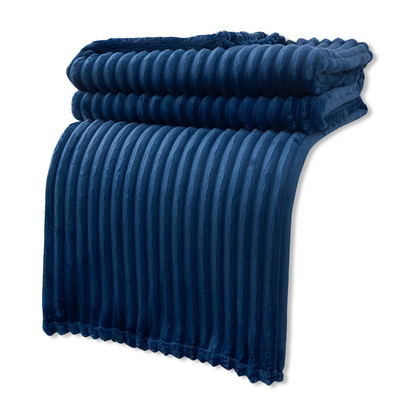 Cozy Plaid Fleece Throw Blanket