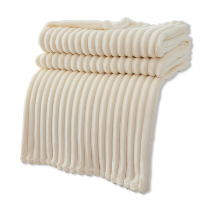 Cozy Plaid Fleece Throw Blanket