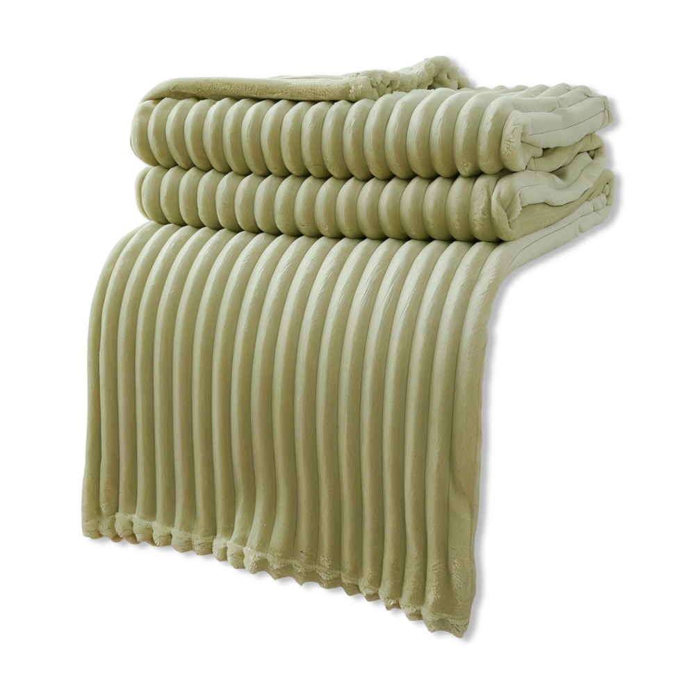 Cozy Plaid Fleece Throw Blanket