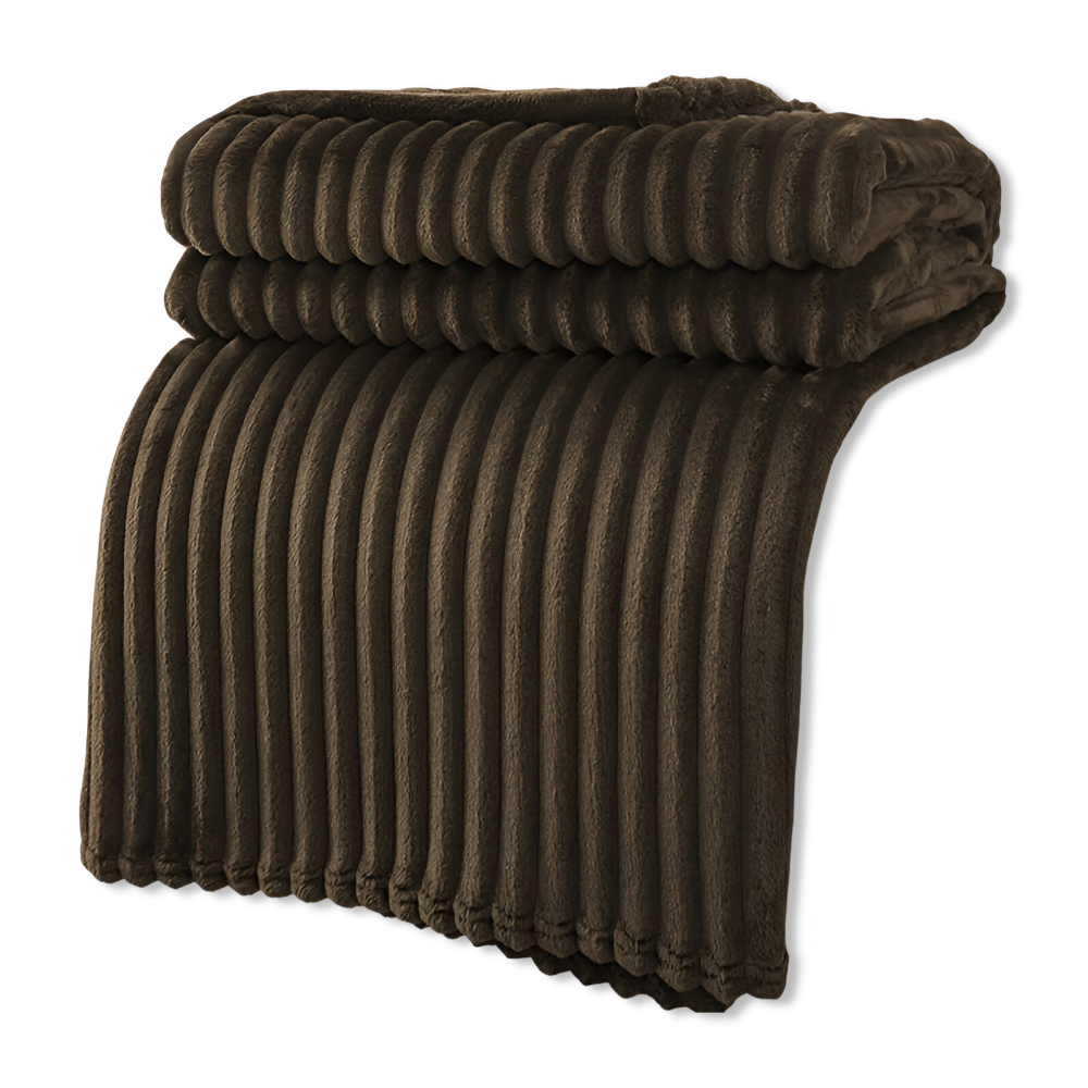 Cozy Plaid Fleece Throw Blanket