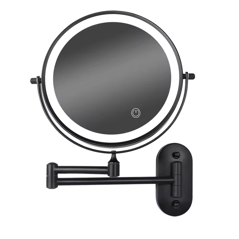 Portable LED Makeup Mirror with 3X Zoom