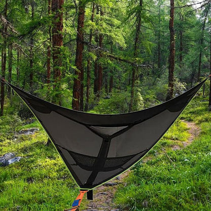 Large Portable Black Family Camping Tent Hammock - Yeezlab