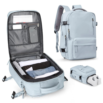 Spacious Hiking Backpack with Shoe Compartment