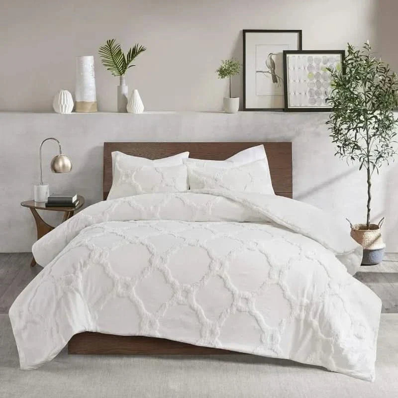Soft Cotton Bed Sheet Pillowcase Set