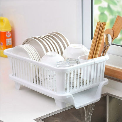 Space Saving Stainless Steel Dish Rack - Yeezlab
