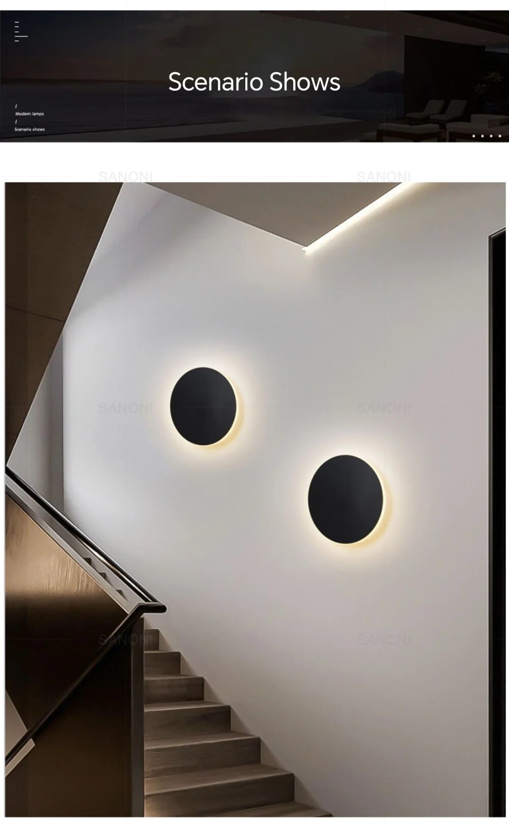 Circular Modern LED Wall Lamp