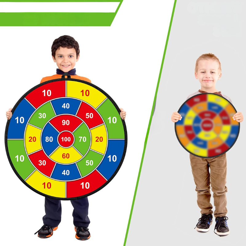 Fun Target Game with Bright Colored Darts