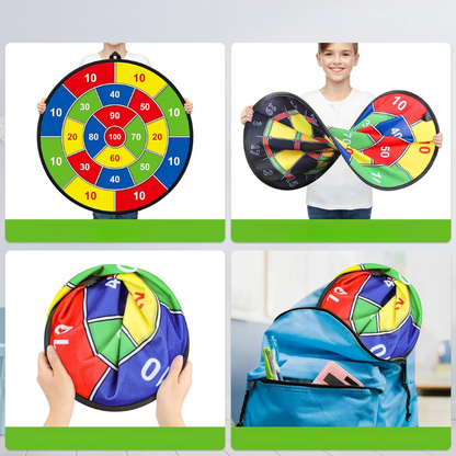 Fun Target Game with Bright Colored Darts