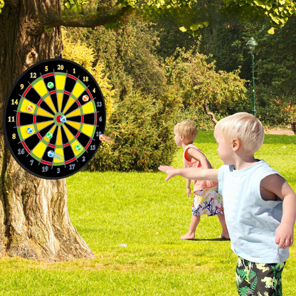 Fun Target Game with Bright Colored Darts