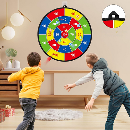 Fun Target Game with Bright Colored Darts