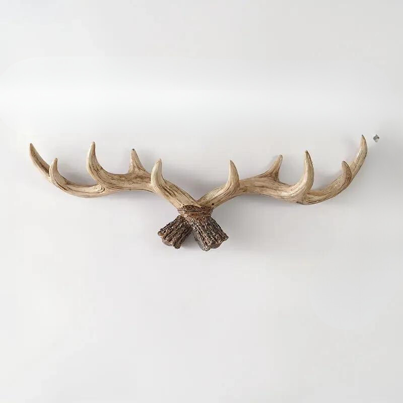 Rustic Wooden Antler Coat Hook