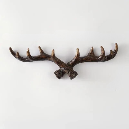 Rustic Wooden Antler Coat Hook
