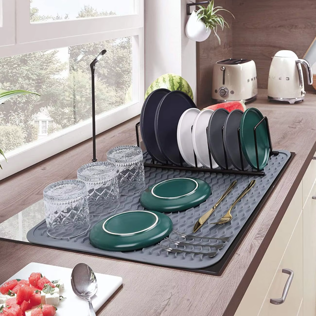 Durable Silicone Kitchen Mat, Heat Resistant & Easy Clean