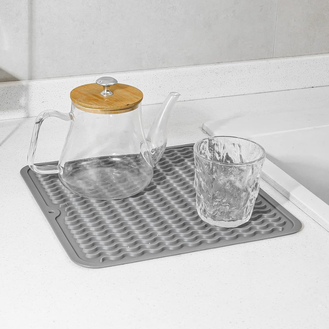 Durable Silicone Kitchen Mat, Heat Resistant & Easy Clean