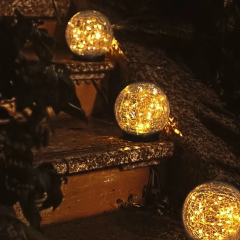 Outdoor Solar Powered Globe Lamp