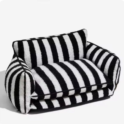 Plush Pet Couch - Washable Soft Dog Bed