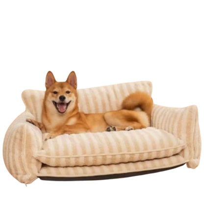 Plush Pet Couch - Washable Soft Dog Bed