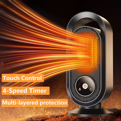 Compact 1000W Electric Space Heater for Home Office - Yeezlab