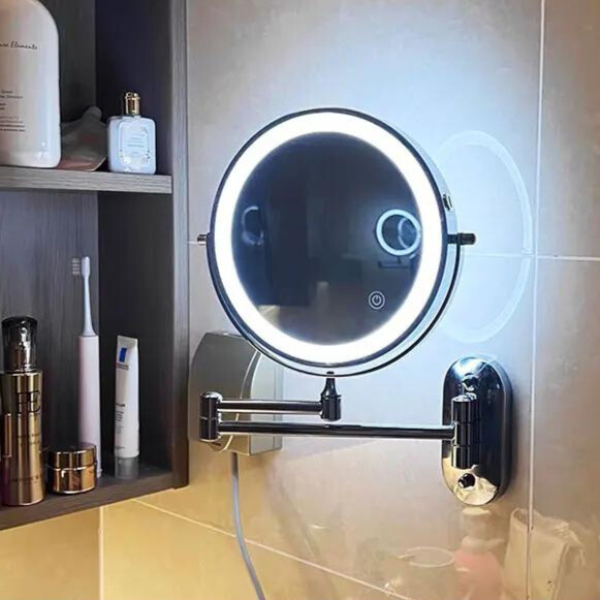 Premium LED Makeup Mirror with Dual Sides and Bright Lighting