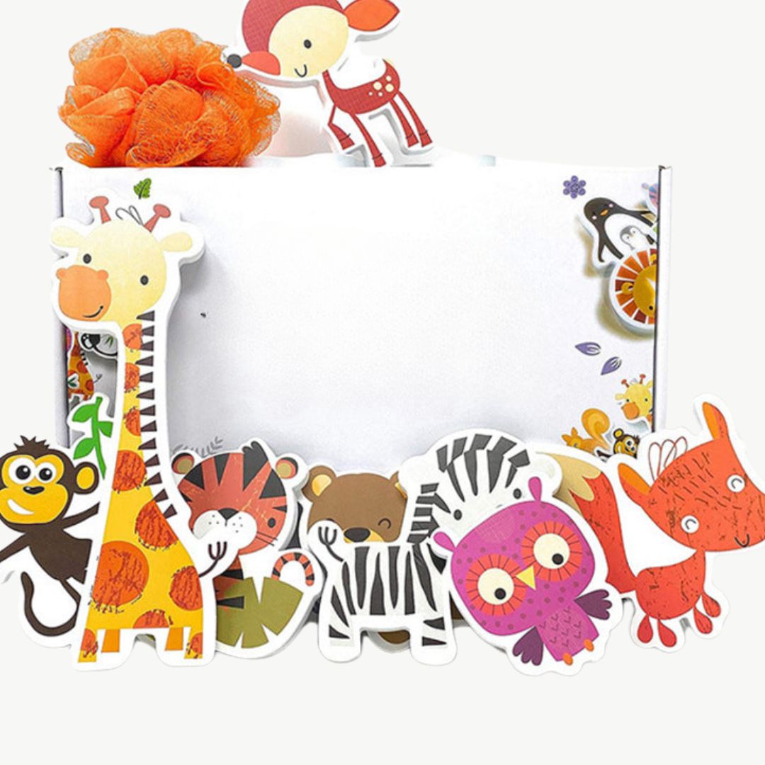 Colorful Animal Bath Toys for Kids Learning Fun