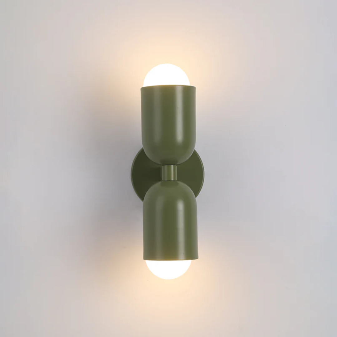 Colorful Dual LED Wall Lamp in Metal Frame - Yeezlab