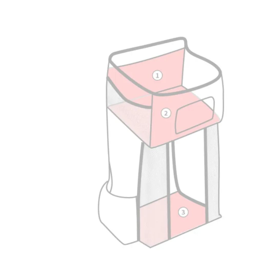 Space Saving Nursery Diaper Caddy Organizer