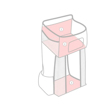 Space Saving Nursery Diaper Caddy Organizer