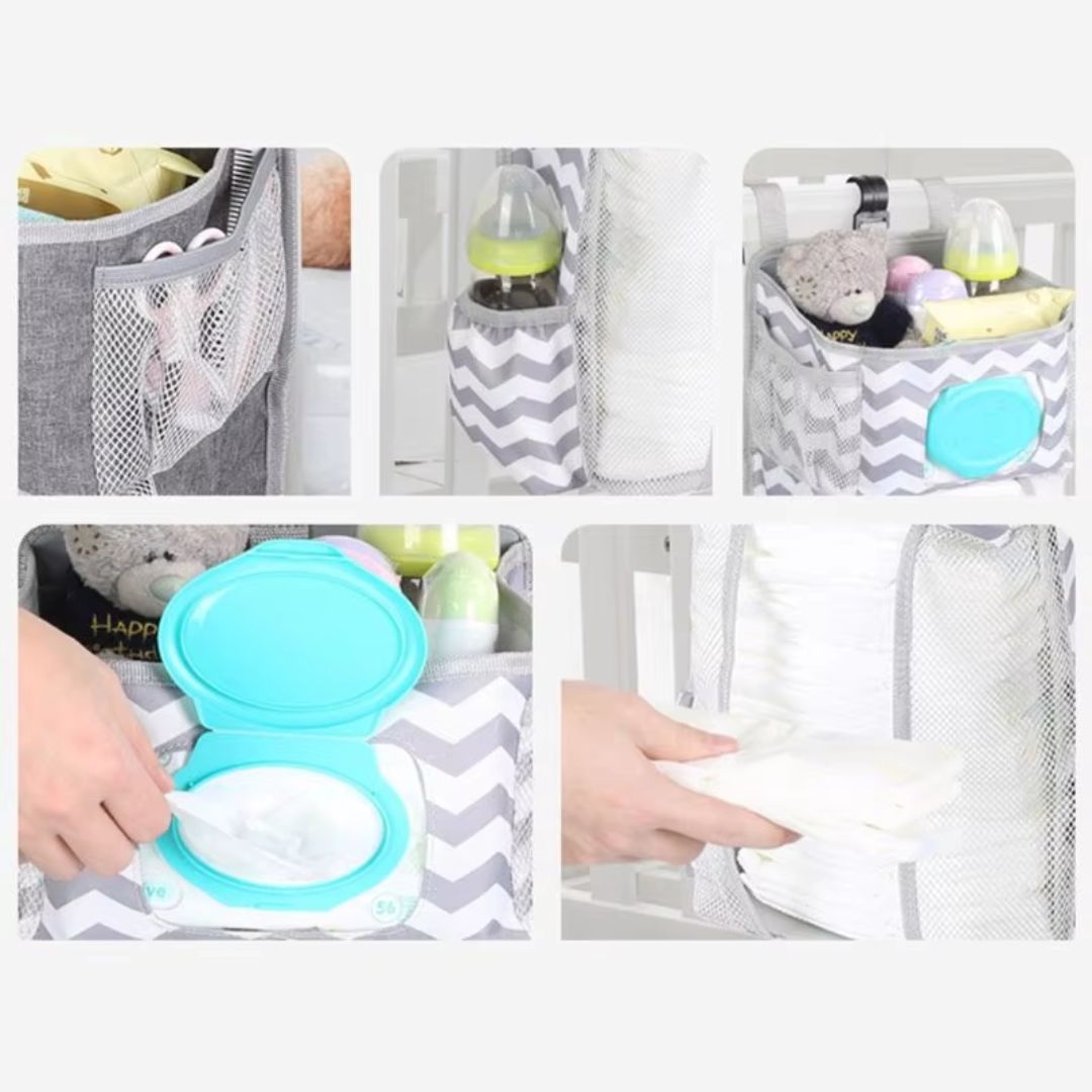 Space Saving Nursery Diaper Caddy Organizer