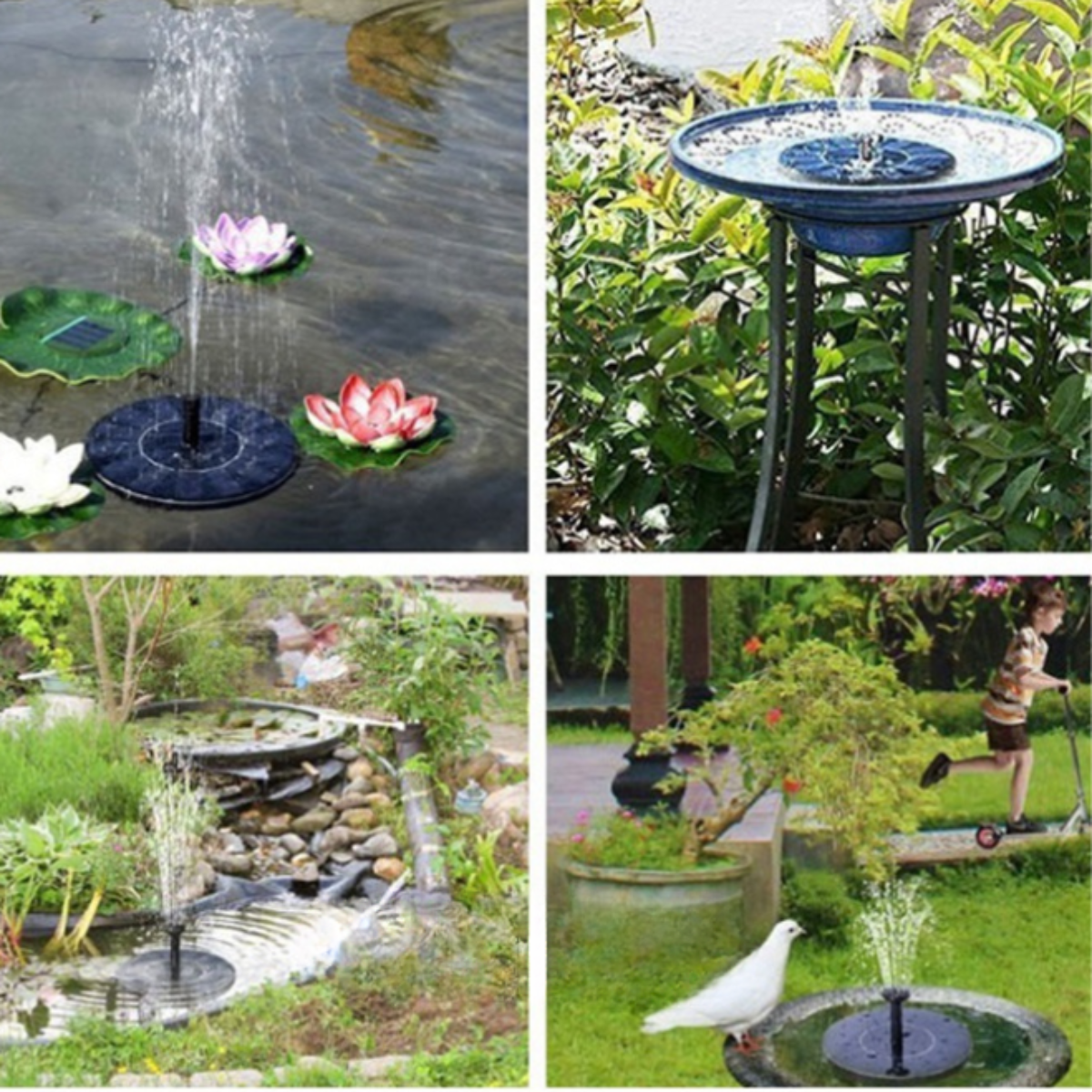 Natural Outdoor Bird Water Fountain
