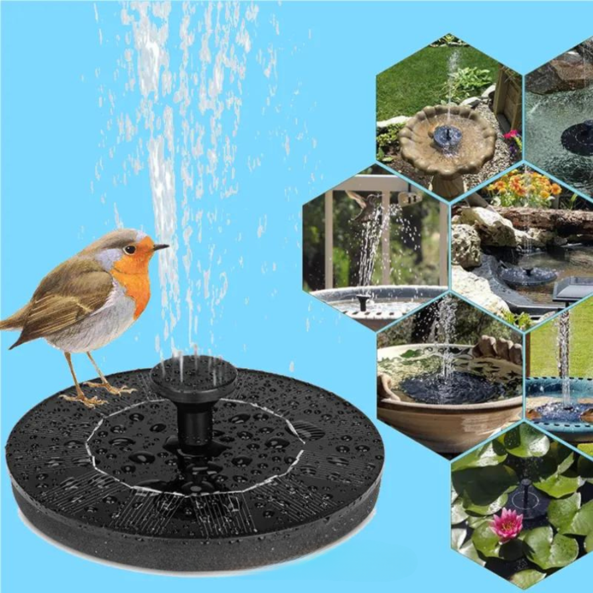 Natural Outdoor Bird Water Fountain - Yeezlab